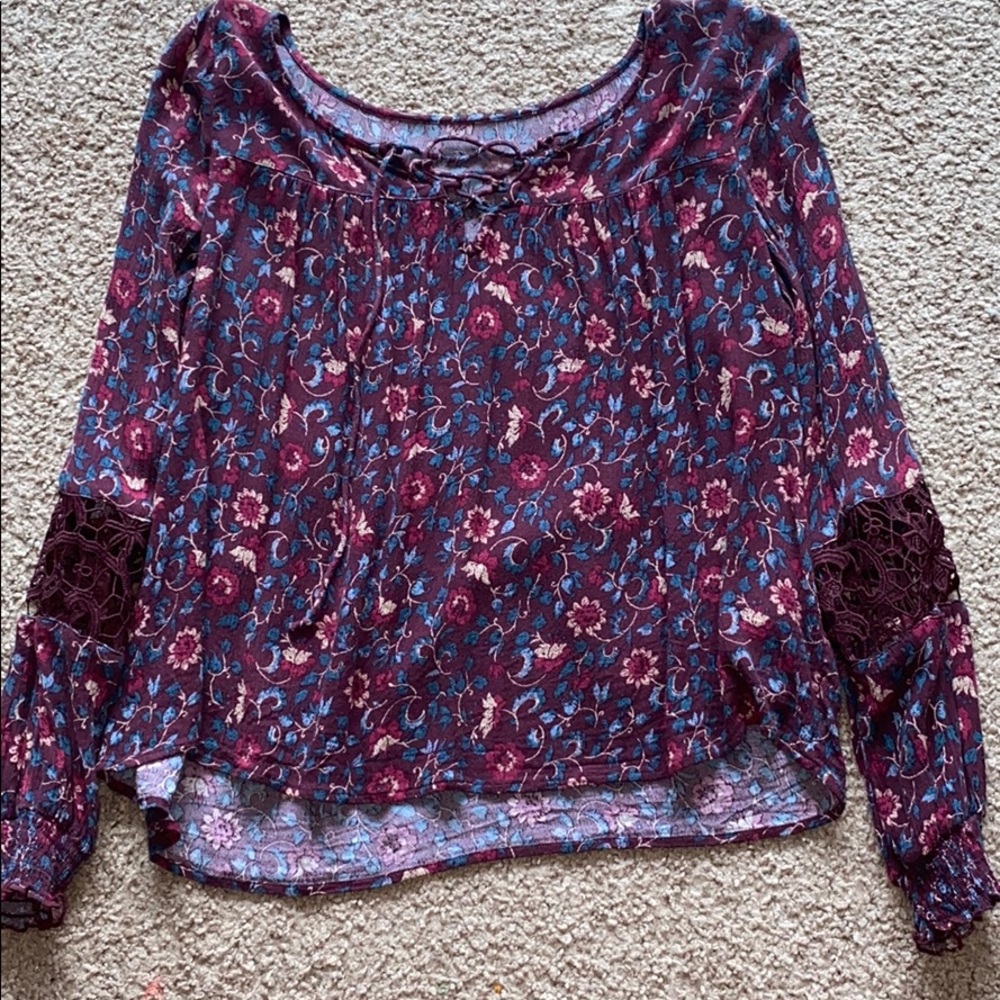 Hollister Floral Long Sleeve